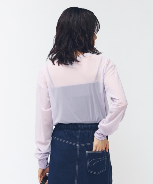 PUMA(プーマ)の「プーマ AUTUMN メッシュ LS Tシャツ(Tシャツ/カットソー・レディース・ブラック/ライトベージュ/ライラック/グリーン・L/S/M/XL)」の19枚目の写真