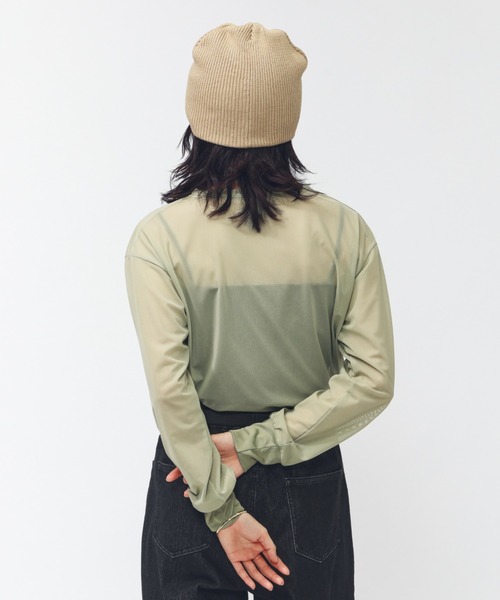 PUMA(プーマ)の「プーマ AUTUMN メッシュ LS Tシャツ(Tシャツ/カットソー・レディース・ブラック/ライトベージュ/ライラック/グリーン・L/S/M/XL)」の15枚目の写真