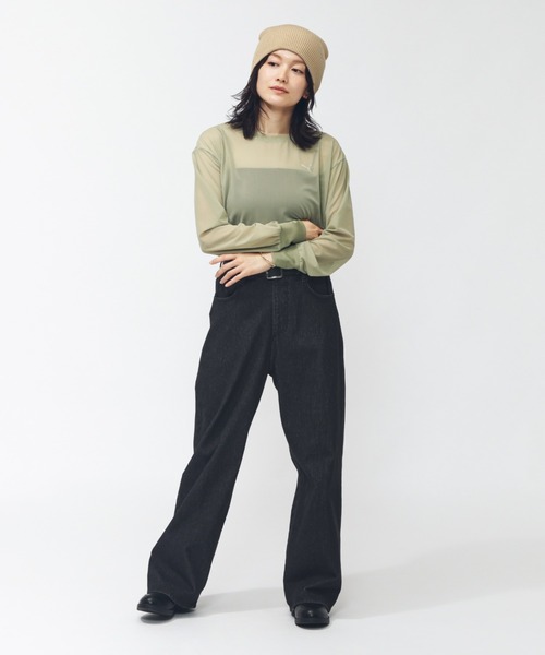 PUMA(プーマ)の「プーマ AUTUMN メッシュ LS Tシャツ(Tシャツ/カットソー・レディース・ブラック/ライトベージュ/ライラック/グリーン・L/S/M/XL)」の16枚目の写真