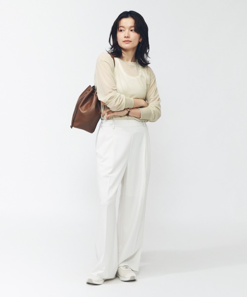 PUMA(プーマ)の「プーマ AUTUMN メッシュ LS Tシャツ(Tシャツ/カットソー・レディース・ブラック/ライトベージュ/ライラック/グリーン・L/S/M/XL)」の7枚目の写真