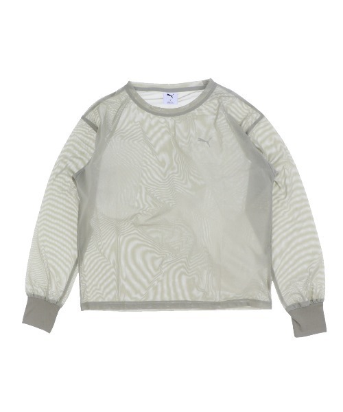 PUMA(プーマ)の「プーマ AUTUMN メッシュ LS Tシャツ(Tシャツ/カットソー・レディース・ブラック/ライトベージュ/ライラック/グリーン・L/S/M/XL)」の22枚目の写真