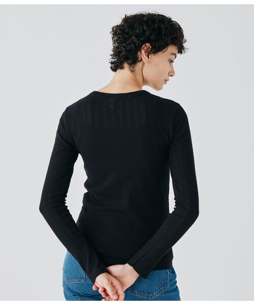 PETIT BATEAU（プチバトー）の「長袖Ｔシャツ（Tシャツ/カットソー・レディース・ブラック/オフホワイト・XX-SMALL/X-SMALL/SMALL/MEDIUM）」の12枚目の写真