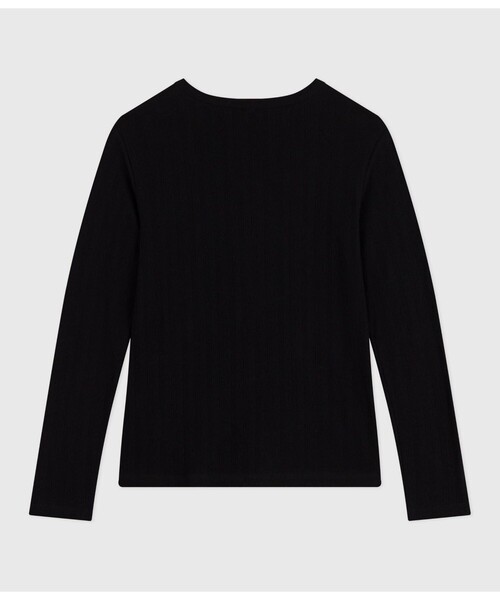 PETIT BATEAU（プチバトー）の「長袖Ｔシャツ（Tシャツ/カットソー・レディース・ブラック/オフホワイト・XX-SMALL/X-SMALL/SMALL/MEDIUM）」の17枚目の写真