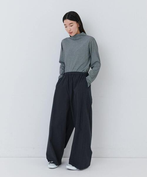 conges payes ADIEU TRISTESSE（コンジェ ペイエ アデュートリステス）の「コットンネルイージーパンツ（その他パンツ・レディース・ブラック/チェック/ベージュ系その他/グレー系その他・38）」の6枚目の写真