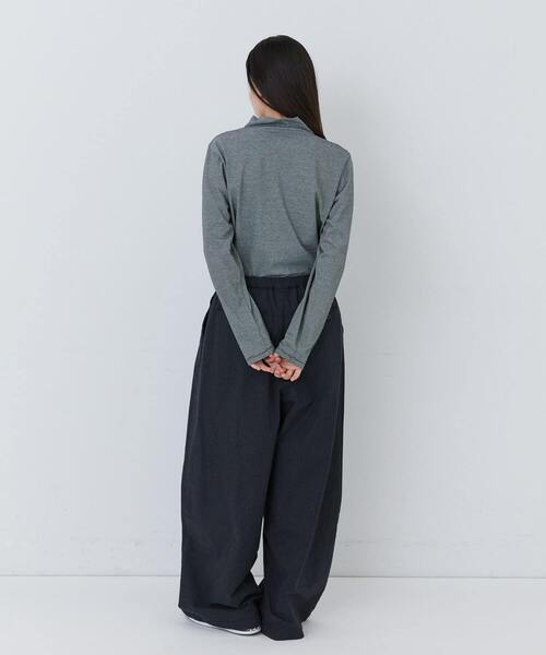 conges payes ADIEU TRISTESSE（コンジェ ペイエ アデュートリステス）の「コットンネルイージーパンツ（その他パンツ・レディース・ブラック/チェック/ベージュ系その他/グレー系その他・38）」の8枚目の写真