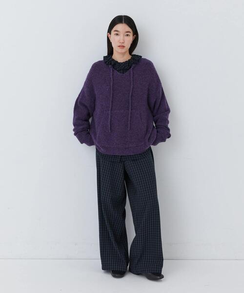 conges payes ADIEU TRISTESSE（コンジェ ペイエ アデュートリステス）の「コットンネルイージーパンツ（その他パンツ・レディース・ブラック/チェック/ベージュ系その他/グレー系その他・38）」の13枚目の写真