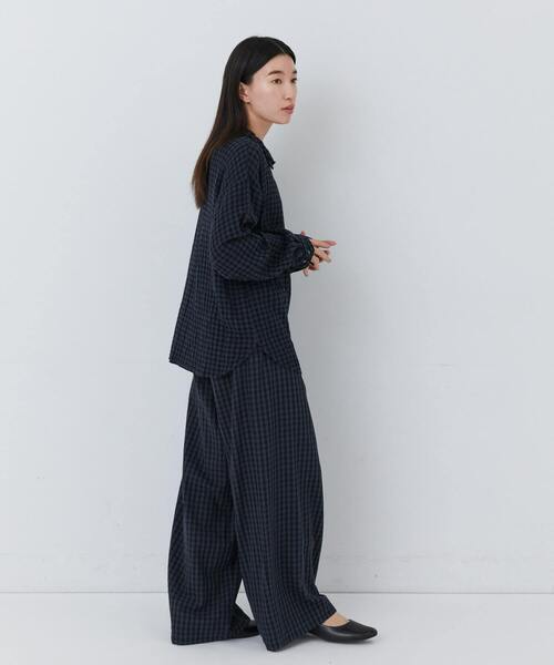 conges payes ADIEU TRISTESSE（コンジェ ペイエ アデュートリステス）の「コットンネルイージーパンツ（その他パンツ・レディース・ブラック/チェック/ベージュ系その他/グレー系その他・38）」の16枚目の写真