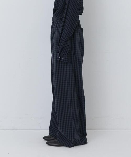 conges payes ADIEU TRISTESSE（コンジェ ペイエ アデュートリステス）の「コットンネルイージーパンツ（その他パンツ・レディース・ブラック/チェック/ベージュ系その他/グレー系その他・38）」の18枚目の写真