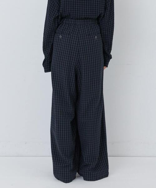 conges payes ADIEU TRISTESSE（コンジェ ペイエ アデュートリステス）の「コットンネルイージーパンツ（その他パンツ・レディース・ブラック/チェック/ベージュ系その他/グレー系その他・38）」の19枚目の写真