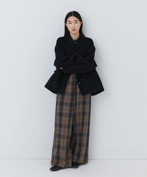 conges payes ADIEU TRISTESSE（コンジェ ペイエ アデュートリステス）の「コットンネルイージーパンツ（その他パンツ・レディース・ブラック/チェック/ベージュ系その他/グレー系その他・38）」の22枚目の写真