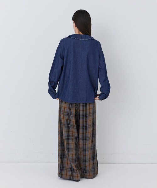 conges payes ADIEU TRISTESSE(コンジェ ペイエ アデュートリステス)の「コットンネルイージーパンツ(その他パンツ・レディース・ブラック/チェック/ベージュ系その他/グレー系その他・38)」の21枚目の写真