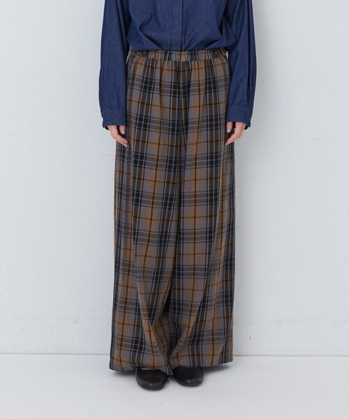 conges payes ADIEU TRISTESSE(コンジェ ペイエ アデュートリステス)の「コットンネルイージーパンツ(その他パンツ・レディース・ブラック/チェック/ベージュ系その他/グレー系その他・38)」の22枚目の写真