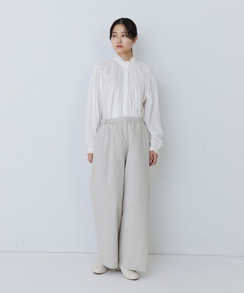 conges payes ADIEU TRISTESSE(コンジェ ペイエ アデュートリステス)の「コットンネルイージーパンツ(その他パンツ・レディース・ブラック/チェック/ベージュ系その他/グレー系その他・38)」の17枚目の写真