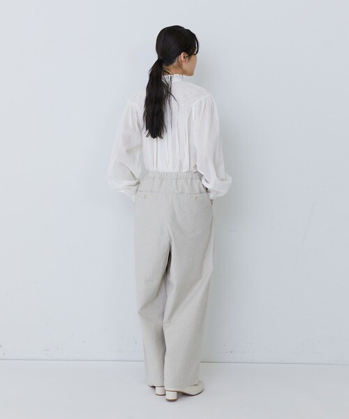 conges payes ADIEU TRISTESSE(コンジェ ペイエ アデュートリステス)の「コットンネルイージーパンツ(その他パンツ・レディース・ブラック/チェック/ベージュ系その他/グレー系その他・38)」の19枚目の写真