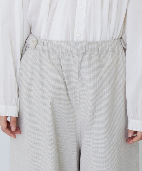 conges payes ADIEU TRISTESSE(コンジェ ペイエ アデュートリステス)の「コットンネルイージーパンツ(その他パンツ・レディース・ブラック/チェック/ベージュ系その他/グレー系その他・38)」の13枚目の写真