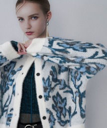 HARE | 2WAYフラワーガララメシャギーカーディガン(HARE)(カーディガン/ボレロ)