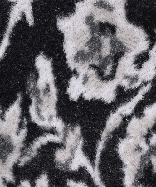 HARE（ハレ）の「2WAYフラワーガララメシャギーカーディガン(HARE)（カーディガン/ボレロ・レディース・ブルー/ブラック/ライトグレー/ホワイト/レッド/イエロー・FREE）」の11枚目の写真