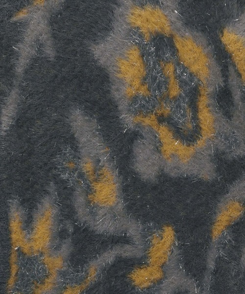 HARE（ハレ）の「2WAYフラワーガララメシャギーカーディガン(HARE)（カーディガン/ボレロ・レディース・ブルー/ブラック/ライトグレー/ホワイト/レッド/イエロー・FREE）」の14枚目の写真