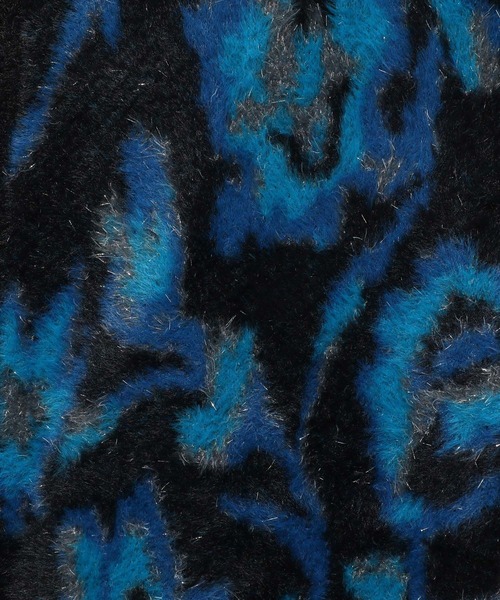 HARE（ハレ）の「2WAYフラワーガララメシャギーカーディガン(HARE)（カーディガン/ボレロ・レディース・ブルー/ブラック/ライトグレー/ホワイト/レッド/イエロー・FREE）」の15枚目の写真