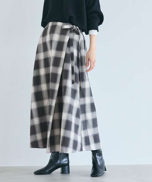 D&G チェック柄 プリーツラップスカート D&G チェック柄 プリーツラップスカート DOLCE&GABBANA - 【新品