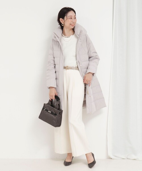 MICO COULIER(ミコクリエ)の「ラインテープ2WAYミニトートバッグ(トートバッグ・レディース・ベージュ/チャコールグレー・FREE)」の12枚目の写真