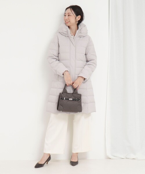 MICO COULIER(ミコクリエ)の「ラインテープ2WAYミニトートバッグ(トートバッグ・レディース・ベージュ/チャコールグレー・FREE)」の14枚目の写真