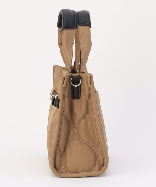 MICO COULIER(ミコクリエ)の「ラインテープ2WAYミニトートバッグ(トートバッグ・レディース・ベージュ/チャコールグレー・FREE)」の16枚目の写真