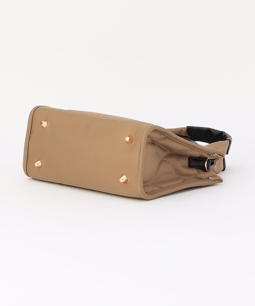 MICO COULIER(ミコクリエ)の「ラインテープ2WAYミニトートバッグ(トートバッグ・レディース・ベージュ/チャコールグレー・FREE)」の18枚目の写真