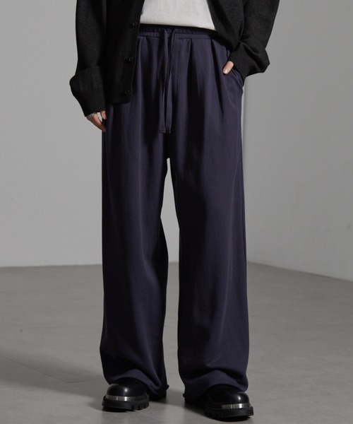 CIYOT(シヨウト)の「【CIYOT-シヨウト-】カットオフ2タックスウェットパンツ(スウェットパンツ・メンズ・ブラウン/チャコールグレー/ライトグレー/ブラック/アイボリー・M/L/S)」の4枚目の写真