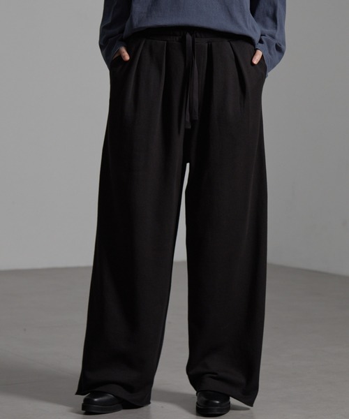 CIYOT(シヨウト)の「【CIYOT-シヨウト-】カットオフ2タックスウェットパンツ(スウェットパンツ・メンズ・ブラウン/チャコールグレー/ライトグレー/ブラック/アイボリー・M/L/S)」の3枚目の写真