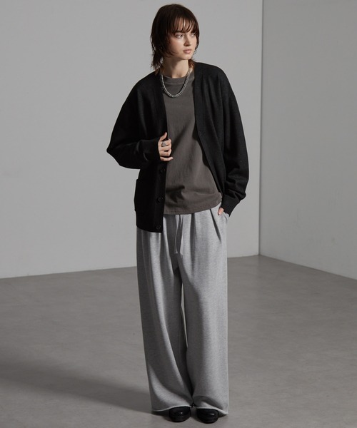 CIYOT(シヨウト)の「【CIYOT-シヨウト-】カットオフ2タックスウェットパンツ(スウェットパンツ・メンズ・ブラウン/チャコールグレー/ライトグレー/ブラック/アイボリー・M/L/S)」の13枚目の写真