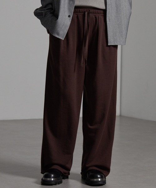 CIYOT(シヨウト)の「【CIYOT-シヨウト-】カットオフ2タックスウェットパンツ(スウェットパンツ・メンズ・ブラウン/チャコールグレー/ライトグレー/ブラック/アイボリー・M/L/S)」の6枚目の写真