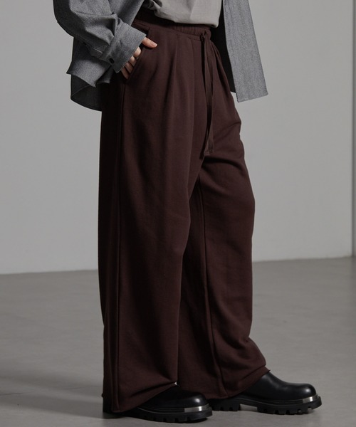 CIYOT(シヨウト)の「【CIYOT-シヨウト-】カットオフ2タックスウェットパンツ(スウェットパンツ・メンズ・ブラウン/チャコールグレー/ライトグレー/ブラック/アイボリー・M/L/S)」の7枚目の写真