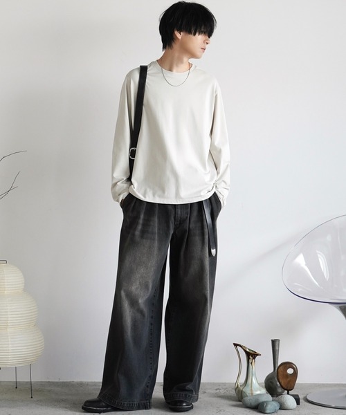 3TUCK DENIM BAGGY SLACKS（デニムパンツ）｜WYM LIDNM（ウィム