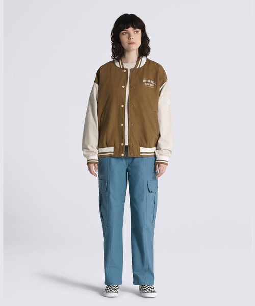 VANS（バンズ）の「ウィメンズ MUSIC LOVERS CLUB ボンバージャケット / MUSIC LOVERS CLUB BOMBER Sepia VN0007580E01（ブルゾン・レディース・ブラウン・MEDIUM/SMALL/X-SMALL）」の3枚目の写真
