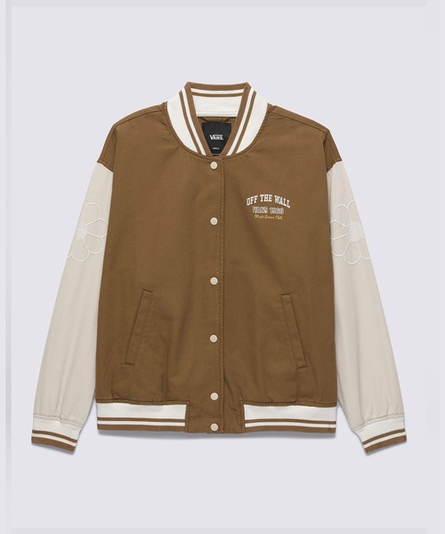 VANS（バンズ）の「ウィメンズ MUSIC LOVERS CLUB ボンバージャケット / MUSIC LOVERS CLUB BOMBER Sepia VN0007580E01（ブルゾン・レディース・ブラウン・MEDIUM/SMALL/X-SMALL）」の4枚目の写真