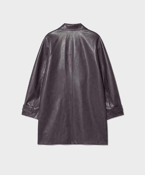 LOW CLASSIC（ロウ　クラシック）の「TEXTURED LEATHER HALF COAT（その他アウター・レディース・パープル・S）」の22枚目の写真