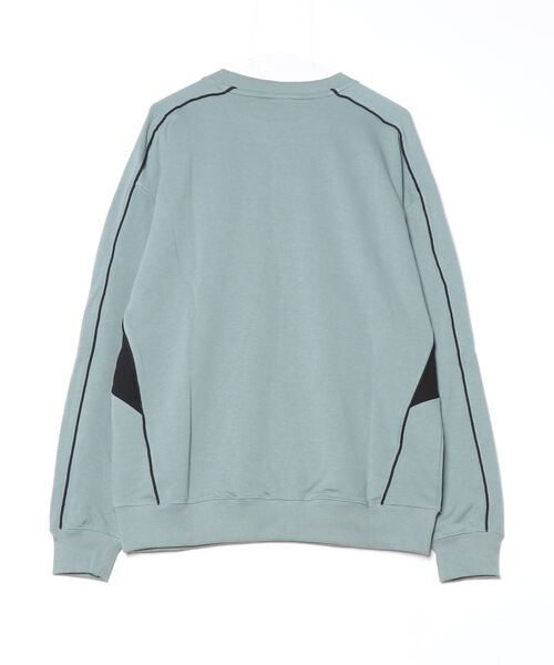 Reebok（リーボック）の「【Reebok/リーボック】裏毛 パイピングデザイン エンブレム グラフィック クルーネックスウェット（スウェット・メンズ・グリーン系/ブラック/ダークパープル/アッシュグレー・M/L/LL）」の15枚目の写真