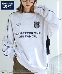 Reebok(リーボック)の【Reebok/リーボック】裏毛 パイピングデザイン エンブレム グラフィック クルーネックスウェット(スウェット)