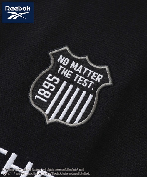 Reebok（リーボック）の「【Reebok/リーボック】裏毛 パイピングデザイン エンブレム グラフィック クルーネックスウェット（スウェット・メンズ・グリーン系/ブラック/ダークパープル/アッシュグレー・M/L/LL）」の12枚目の写真