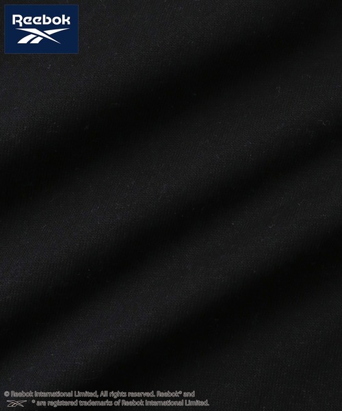 Reebok（リーボック）の「【Reebok/リーボック】裏毛 パイピングデザイン エンブレム グラフィック クルーネックスウェット（スウェット・メンズ・グリーン系/ブラック/ダークパープル/アッシュグレー・M/L/LL）」の14枚目の写真