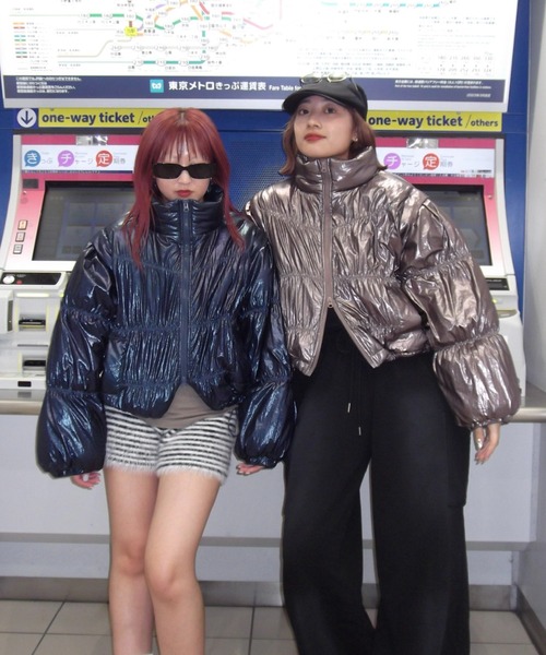 JEANASIS（ジーナシス）の「【25quee】2WAYアソートナカワタダウン/592432（ダウンジャケット/コート・レディース・ネイビー/シャンパン/ホワイト系その他/レッド系その他・FREE）」の22枚目の写真