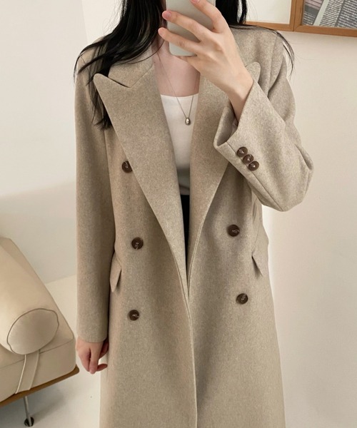 セール】ダブルボタンロングチェスターコート（チェスターコート