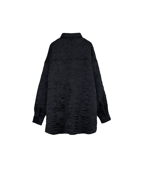INTERPLAY(インタープレイ)の「【INTERPLAY】Regular Collar OverSize Shirt【Lustre Crinkle】(シャツ/ブラウス・メンズ・アイボリー/ブラック/ブラウン・FREE)」の7枚目の写真