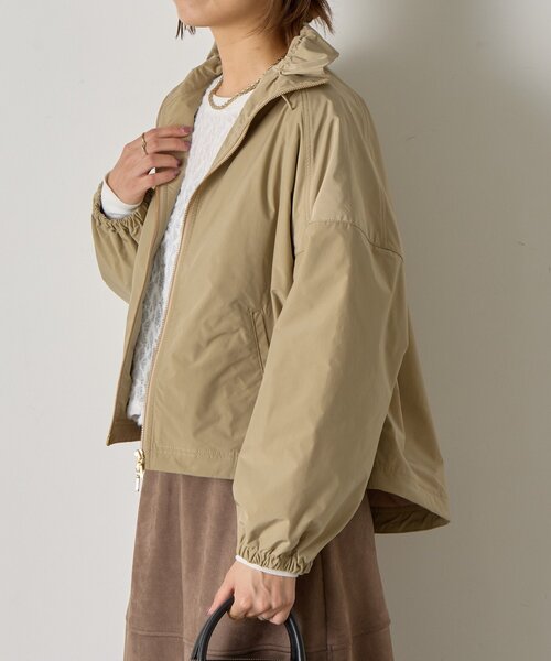 Jena espace merveilleux（ジェナ　エスパスメルヴェイユ）の「スタンドネックタフタジャケット（その他アウター・レディース・チャコールグレー/ベージュ・FREE）」の19枚目の写真