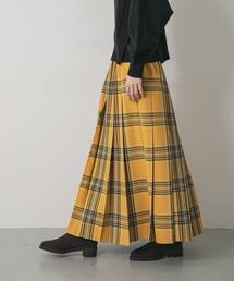 チェックプリーツスカート