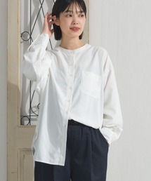 OMNES | テックコットンバンドカラー長袖シャツ(シャツ/ブラウス)