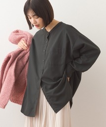 OMNES（オムネス）の「テックコットンバンドカラー長袖シャツ（シャツ/ブラウス・レディース）」