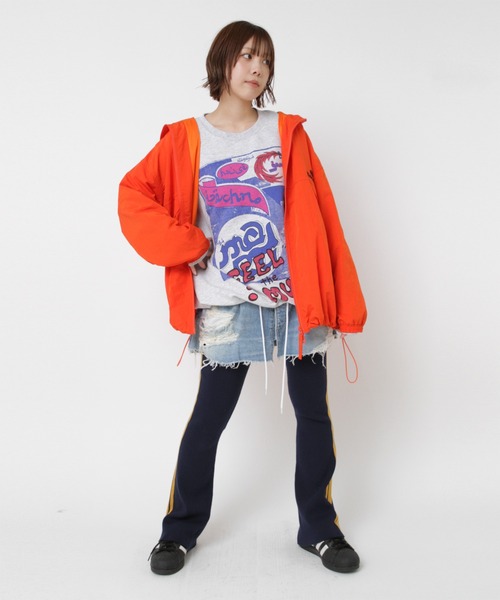 RNA(アールエヌエー)の「G1098 ダメージラップミニスカート(デニムスカート・レディース・ライトインディゴブルー・MEDIUM)」の12枚目の写真