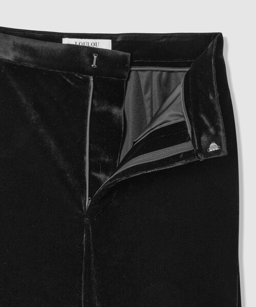 LOULOU WILLOUGHBY（ルルウィルビー）の「【LOULOU WILLOUGHBY】トリアセベロアパンツ（その他パンツ・レディース・ブラック/ブルー・1/2）」の10枚目の写真